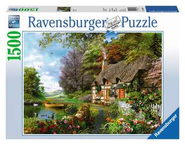 1500 Teile Ravensburger Puzzle Cottage in England 16297 